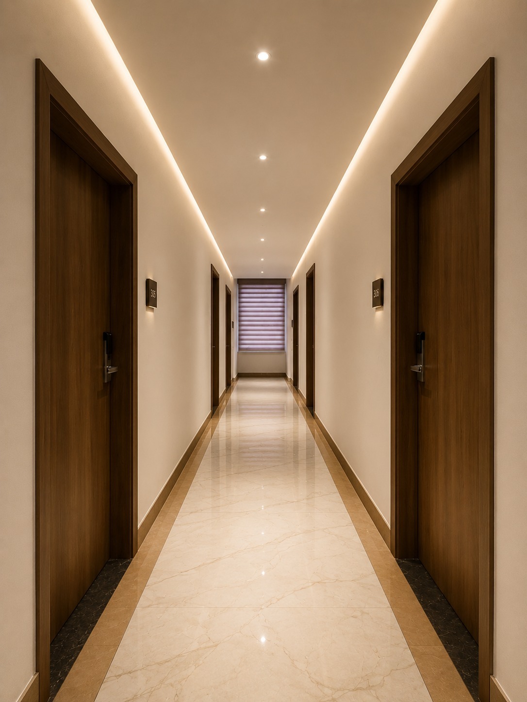 Hotel corridor